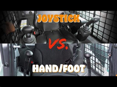 skid steer joystick vs foot controls|bobcat vs joystick foot control.